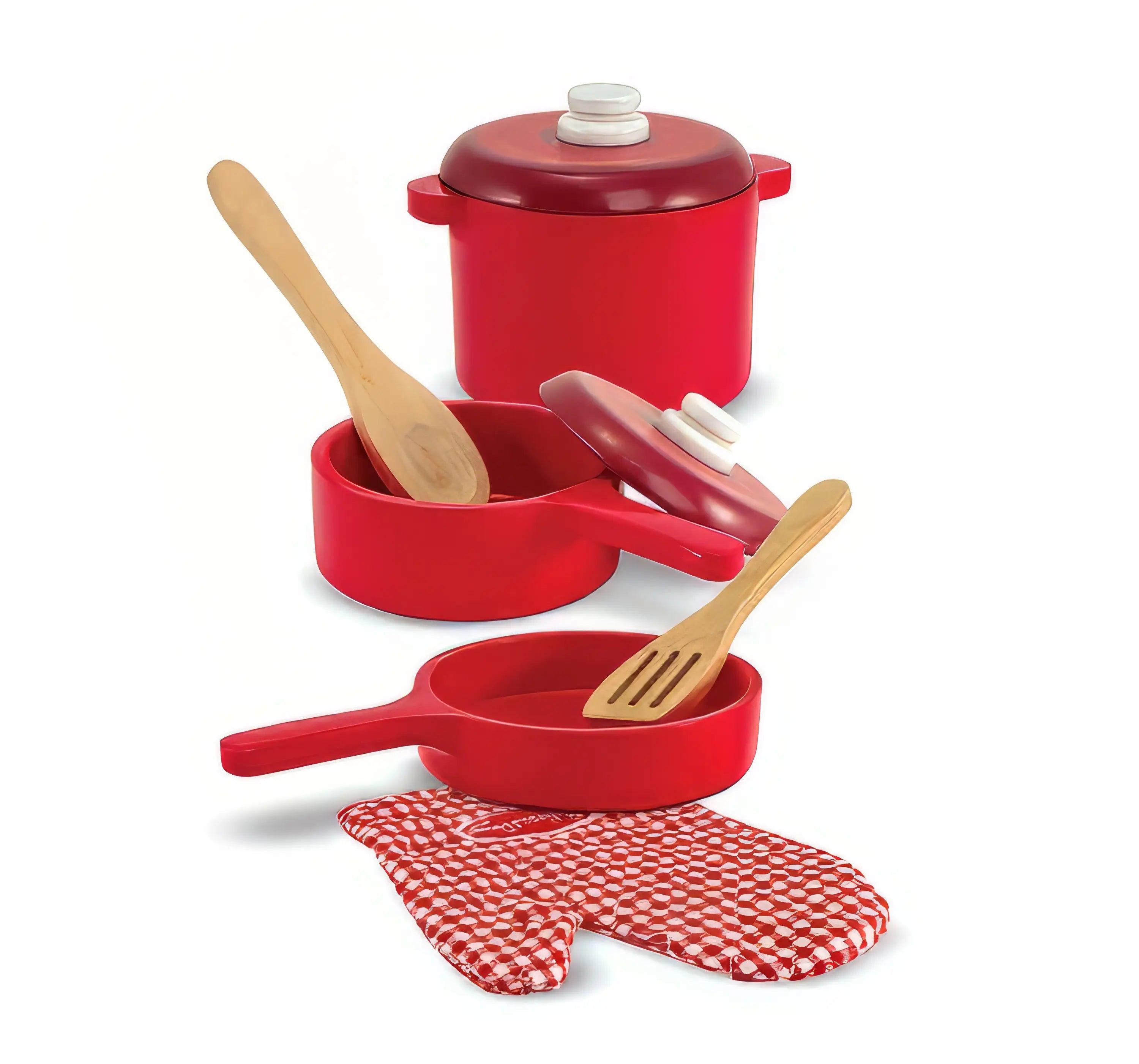 Melissa Doug 12610 Play Kitchen Accessory Set Pot Pans – TOYBOX