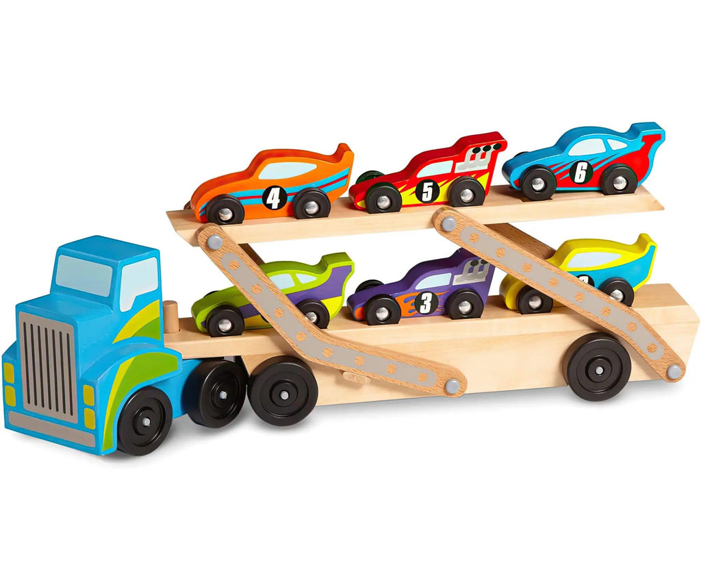 Melissa & Doug 12759 Mega Race-Car Carrier - TOYBOX Toy Shop