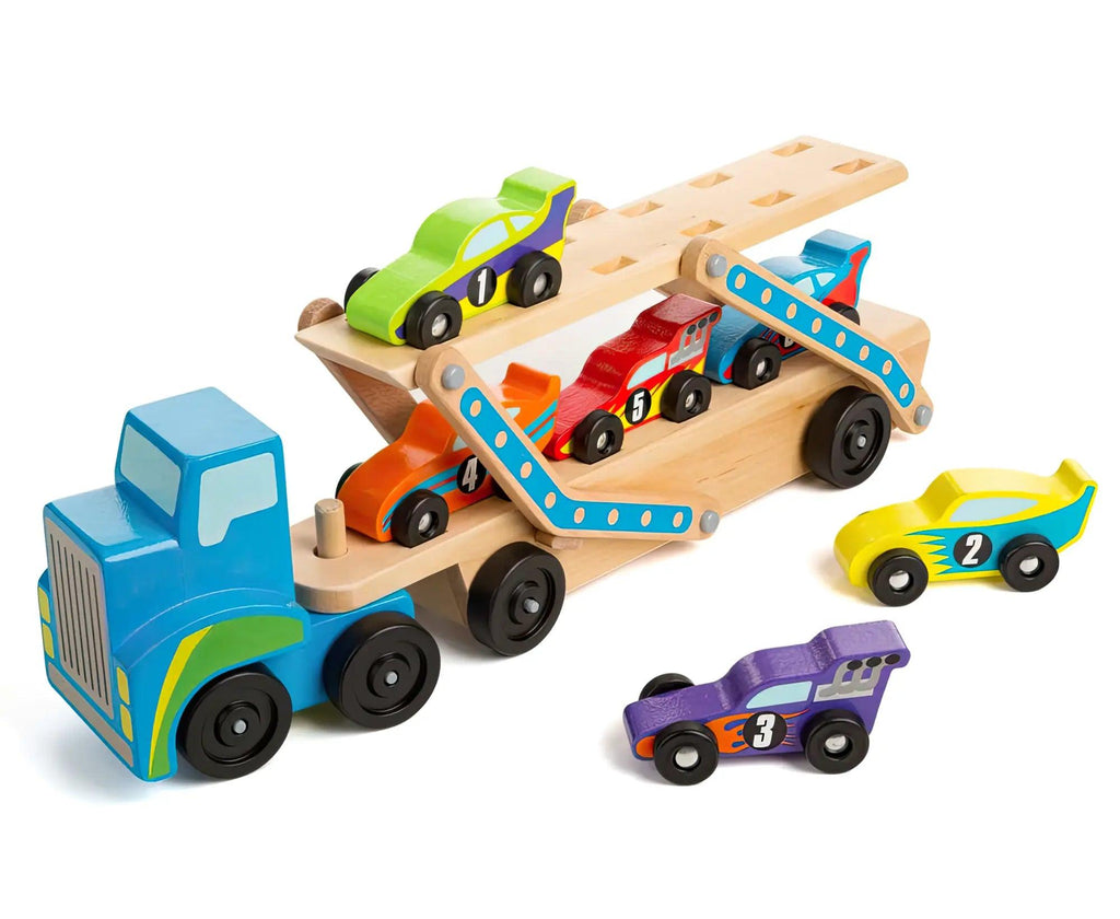 Melissa & Doug 12759 Mega Race-Car Carrier - TOYBOX Toy Shop