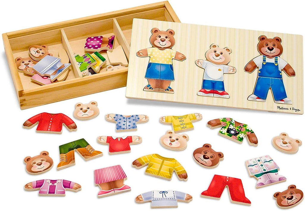 Melissa & Doug 13770 Bear Family Dress-Up Puzzle - TOYBOX Toy Shop