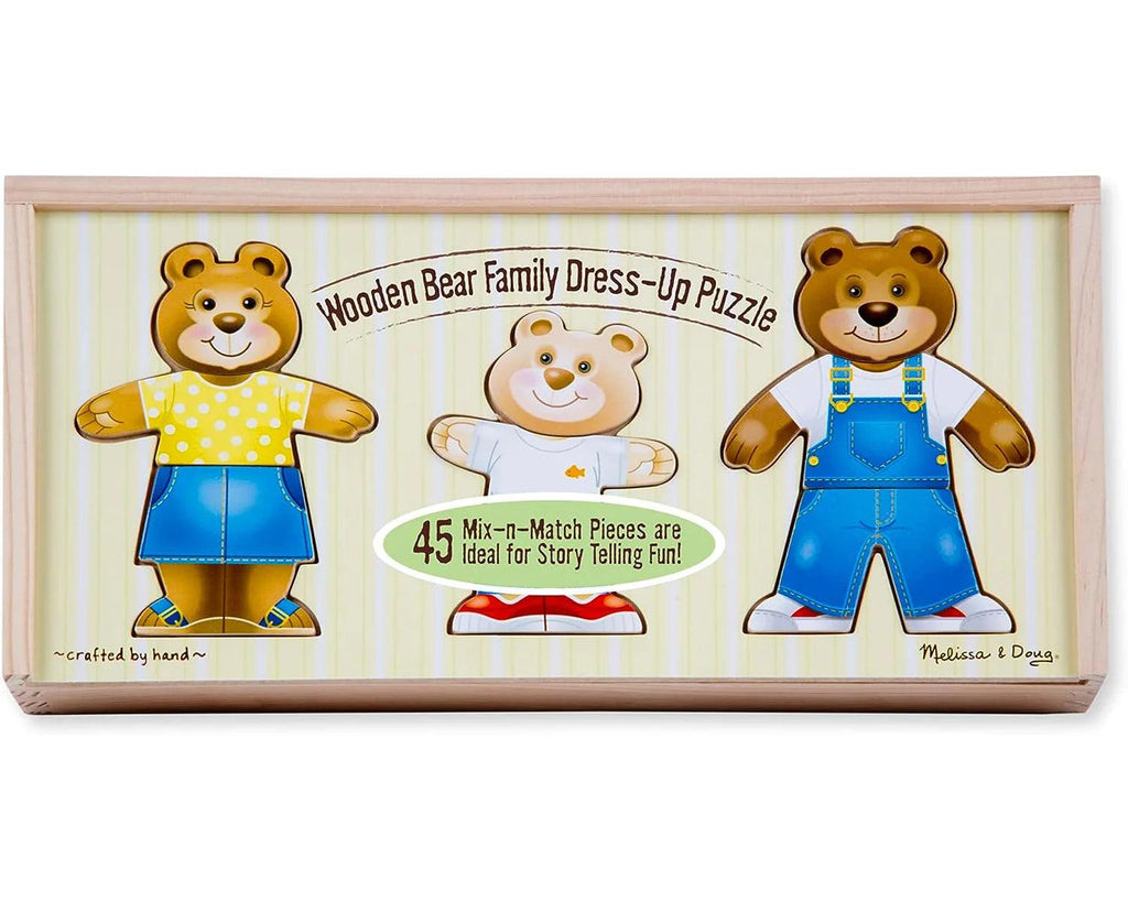 Melissa & Doug 13770 Bear Family Dress-Up Puzzle - TOYBOX Toy Shop