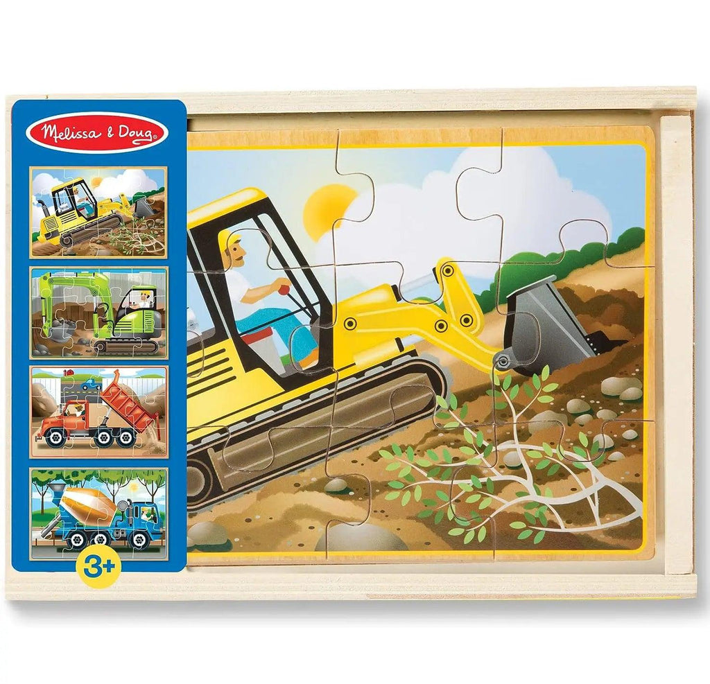 Melissa & Doug 13792 Wooden Construction Puzzles in a Box - TOYBOX Toy Shop