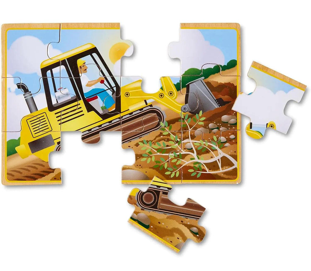 Melissa & Doug 13792 Wooden Construction Puzzles in a Box - TOYBOX
