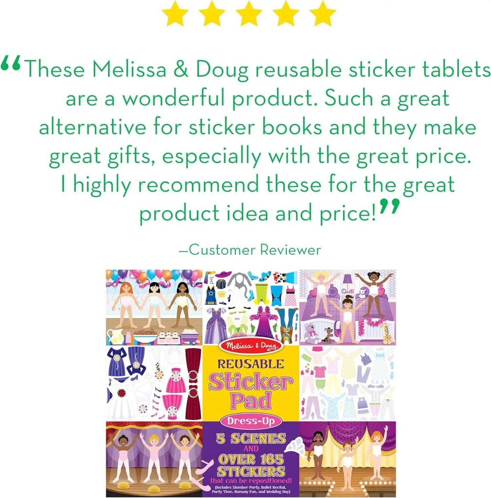 Melissa & Doug Dress-up Reusable Stickers - TOYBOX Toy Shop