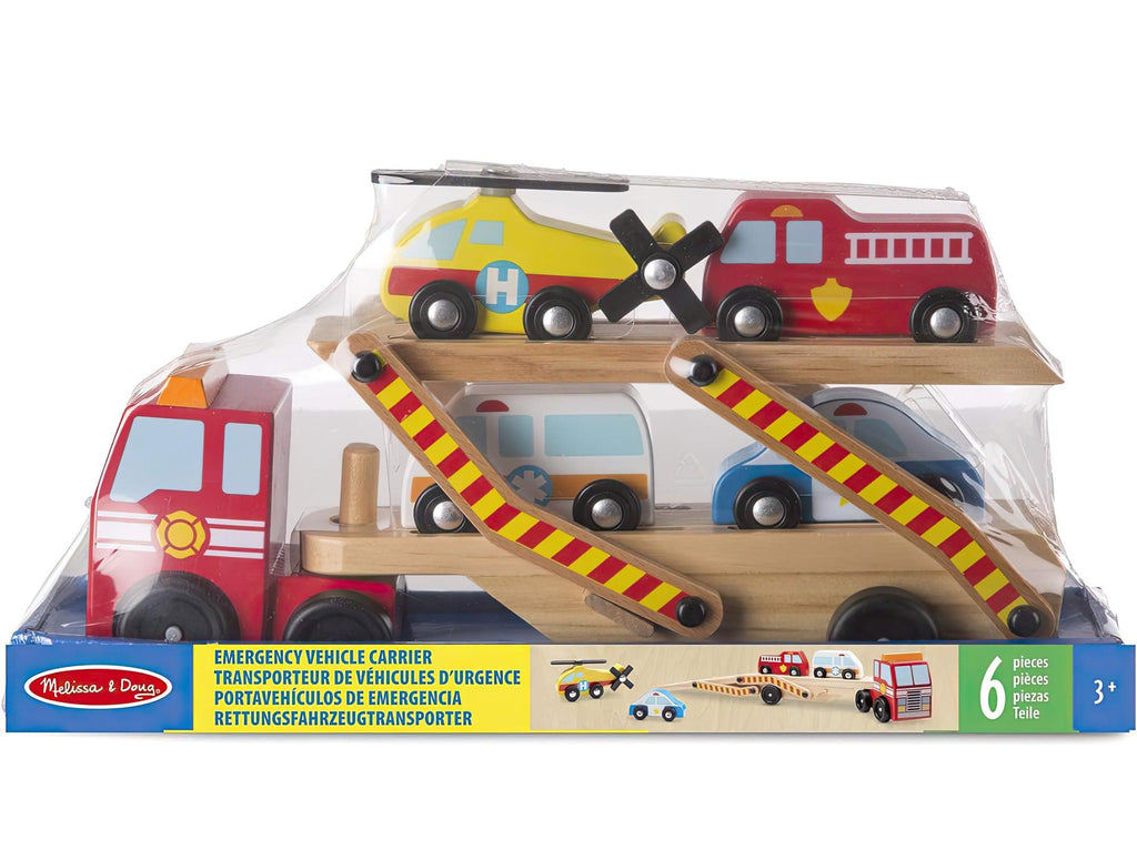 Melissa & Doug 14610 Emergency Vehicle Carrier - TOYBOX Toy Shop