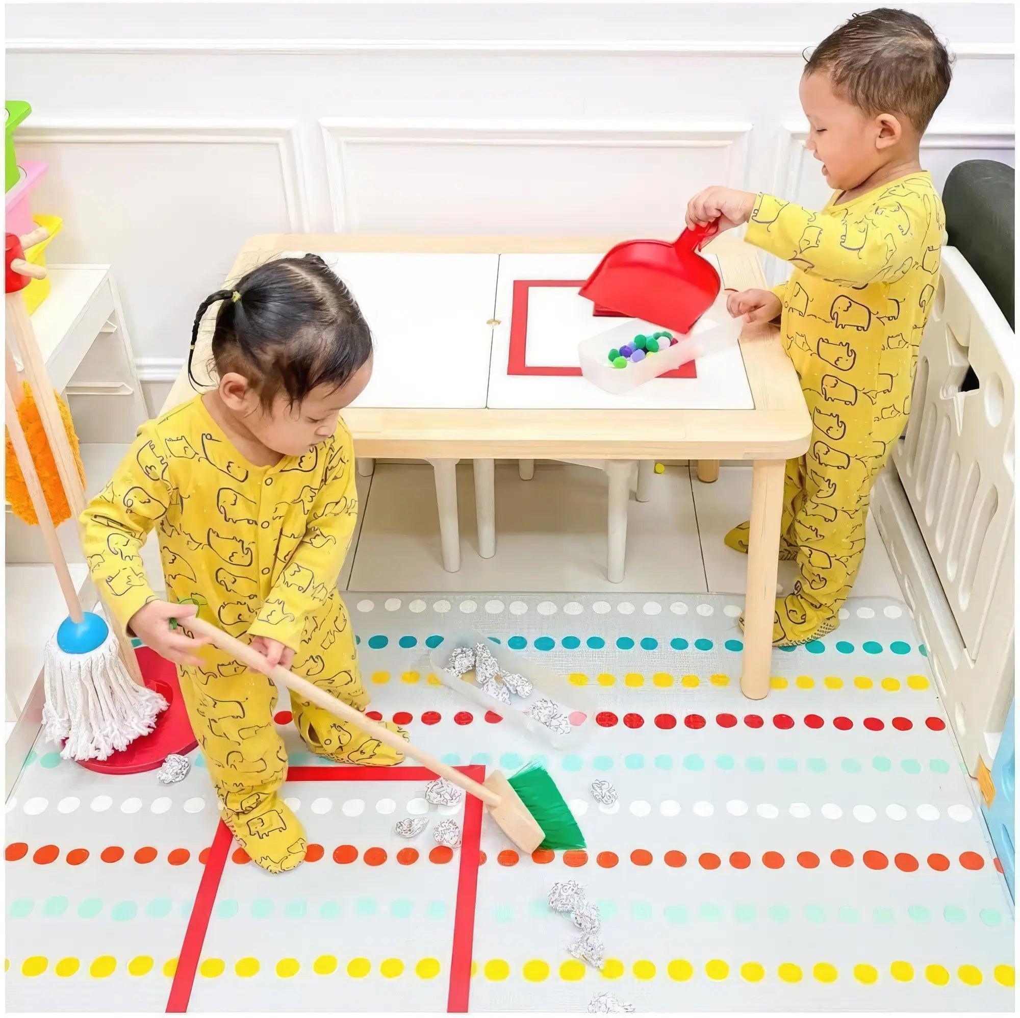 Melissa & doug dust sweep & best sale mop toy set