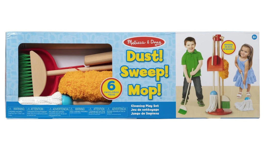 Melissa & Doug Let's Play House! Dust, Sweep & Mop Pretend Play Set - TOYBOX Toy Shop