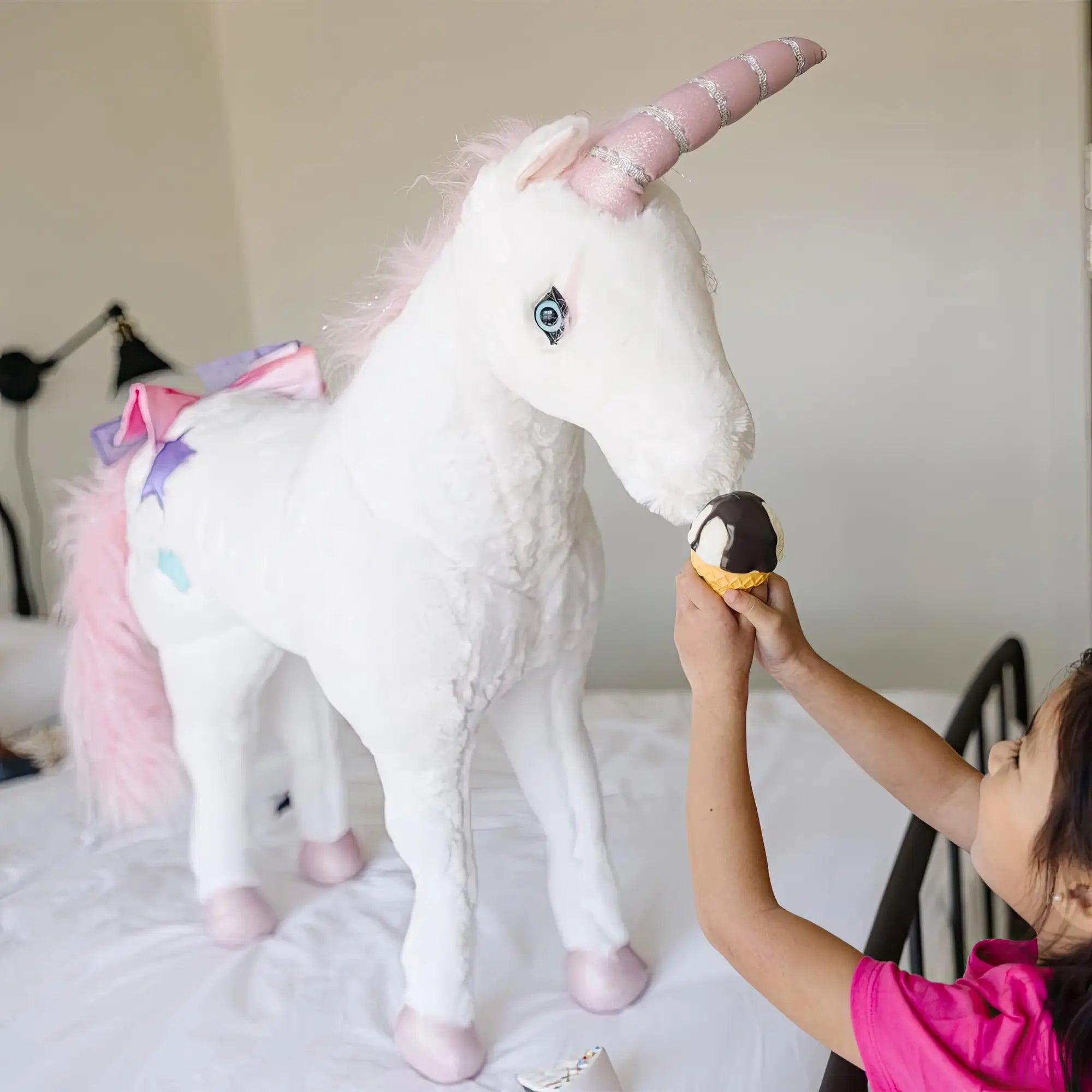 Jumbo unicorn best sale stuffed animal