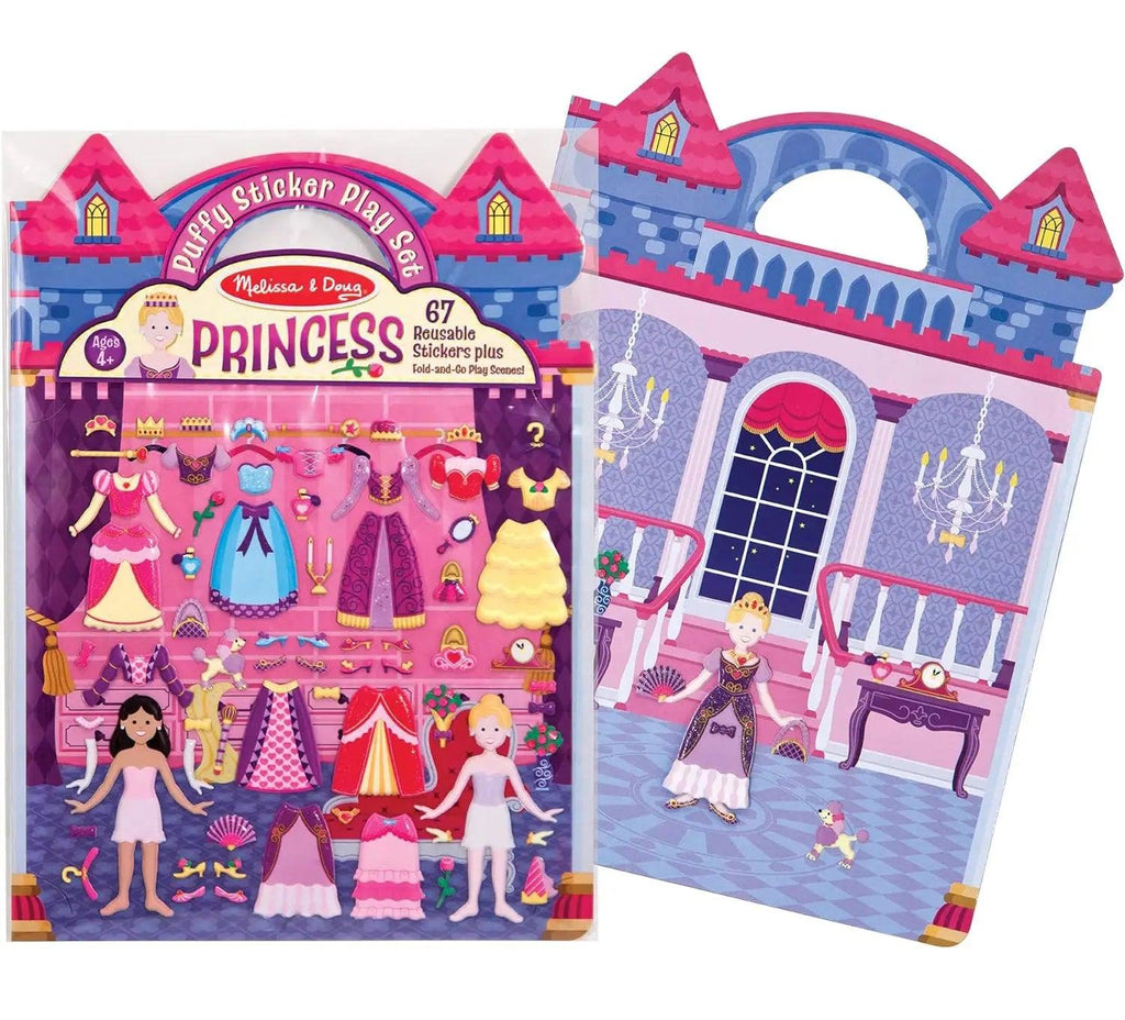 Melissa & Doug 19100 Princesses Reusable Puffy Stickers - TOYBOX Toy Shop