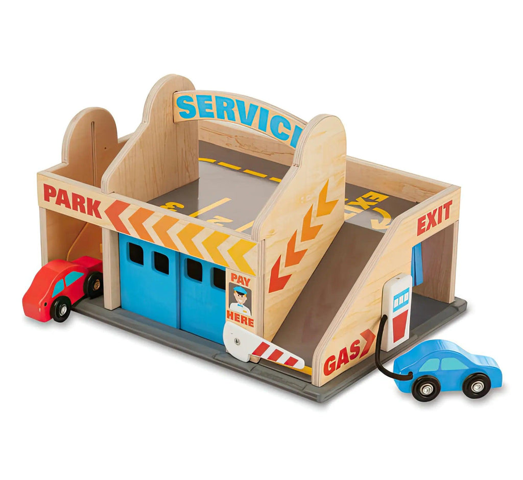 Melissa & Doug Service Station Parking Garage - TOYBOX Toy Shop