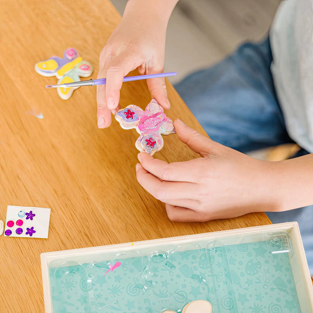 Melissa & Doug Created by Me! Butterfly Magnets Wooden Craft Kit - TOYBOX Toy Shop