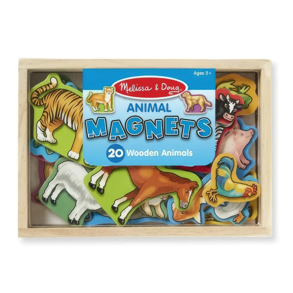 Melissa & Doug 20 Wooden Animal Magnets - TOYBOX