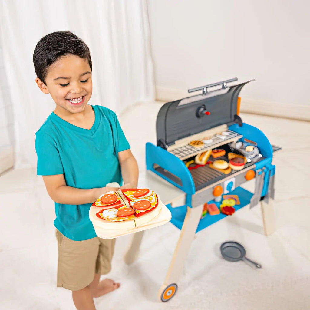 Melissa & Doug 30608 Deluxe Grill & Pizza Oven Play Set - TOYBOX Toy Shop