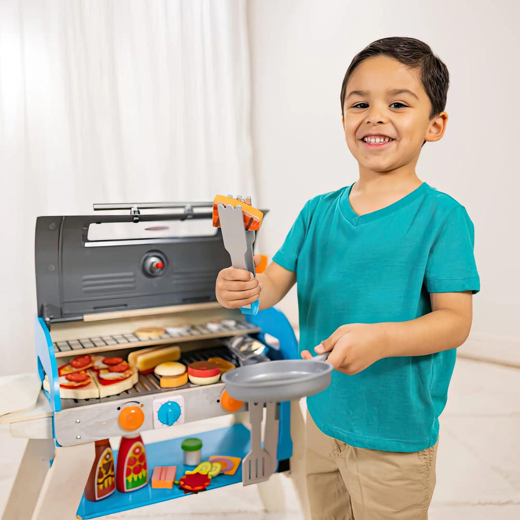 Melissa & Doug 30608 Deluxe Grill & Pizza Oven Play Set - TOYBOX Toy Shop