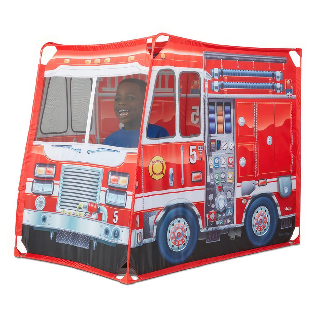 Melissa & Doug Fire Truck Fabric Play Tent and Storage Tote - TOYBOX