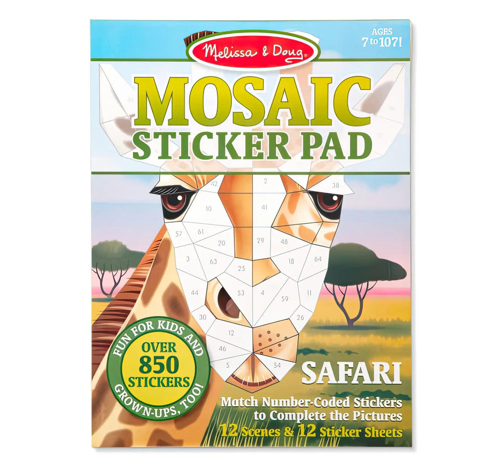 Melissa & Doug 40160 Mosaic Sticker Pad - Safari - TOYBOX Toy Shop