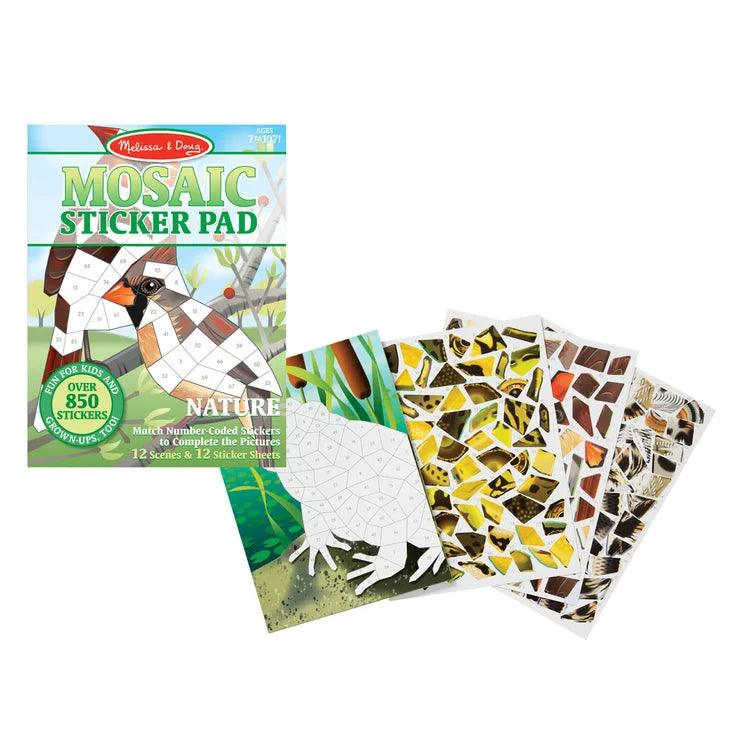 Melissa & Doug 40162 Mosaic Sticker Pad - Nature - TOYBOX Toy Shop