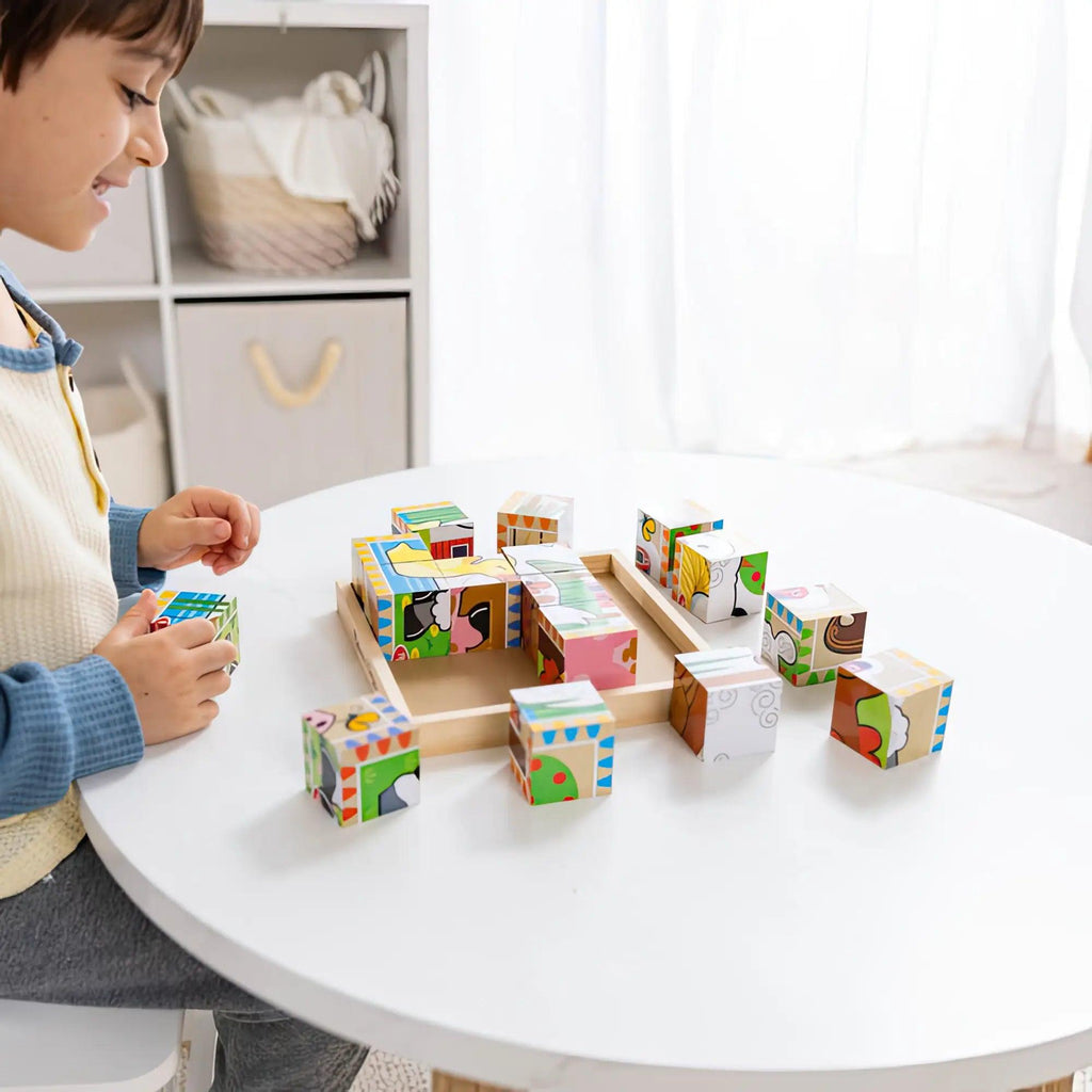 Melissa & Doug Farm Cube Puzzle - TOYBOX Toy Shop