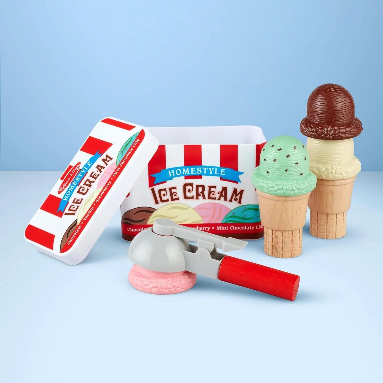 Melissa Doug Scoop Stack Ice Cream Cone Playset TOYBOX