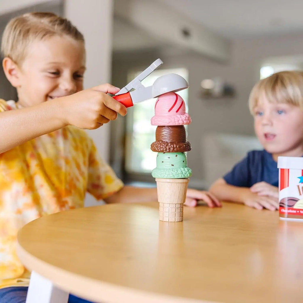 Melissa & Doug Scoop & Stack Ice Cream Cone Playset - TOYBOX Toy Shop