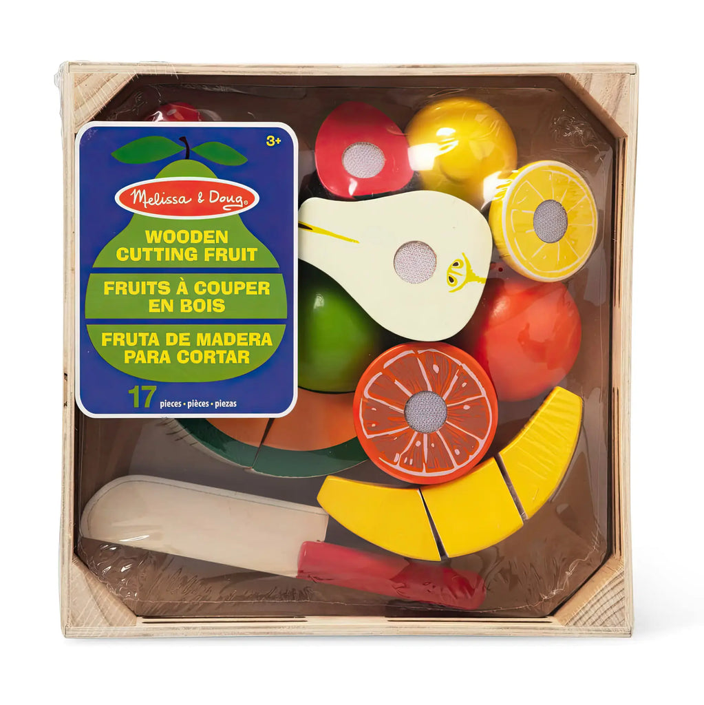 Melissa & Doug Cutting Fruit Set - Wooden Play Food - TOYBOX Toy Shop