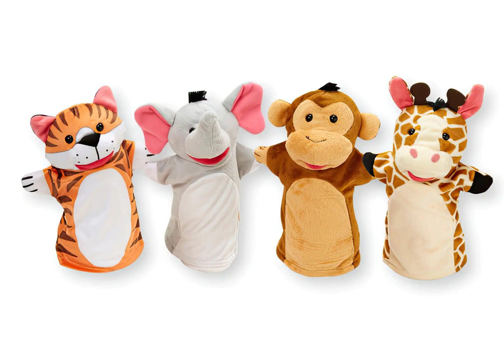 Melissa & Doug 19081 Zoo Friends Hand Puppets (set of 4) - TOYBOX Toy Shop