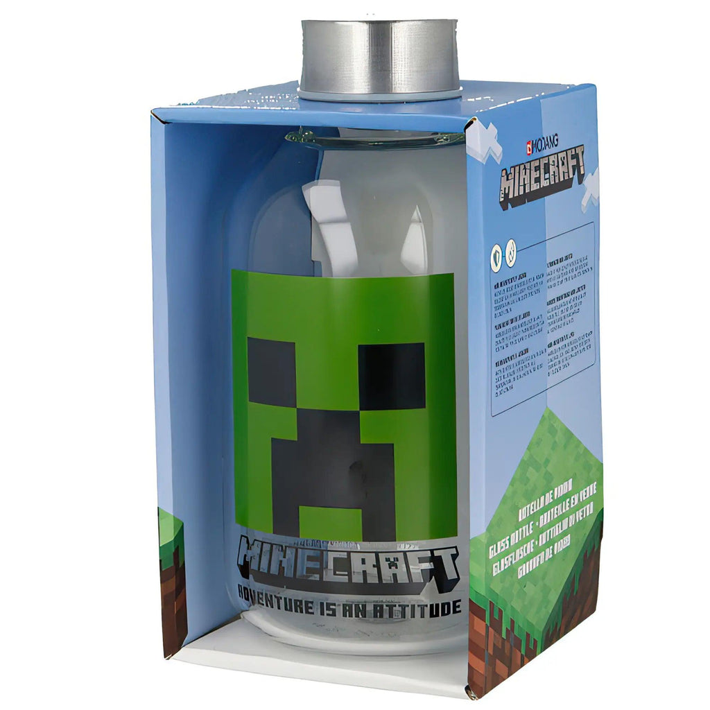 Minecraft Glass Bottle 620ml - TOYBOX