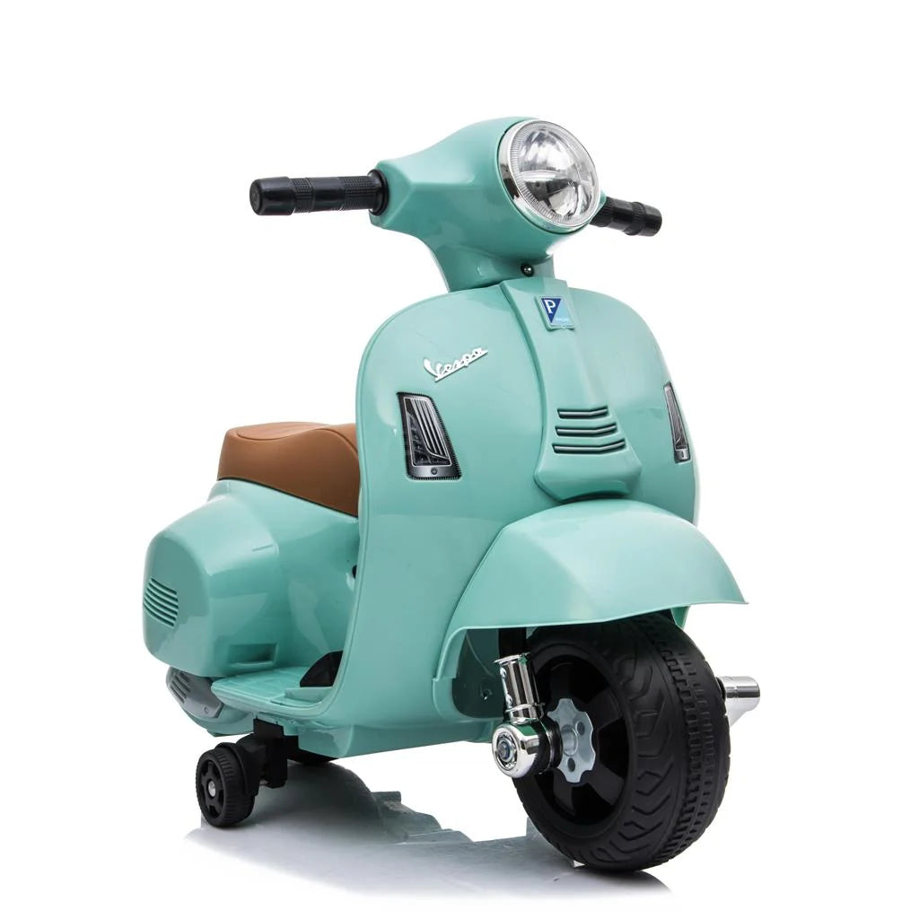 Mini Vespa Kids Electric 6V Battery Powered Motorbike Ride-on - Green - TOYBOX Toy Shop