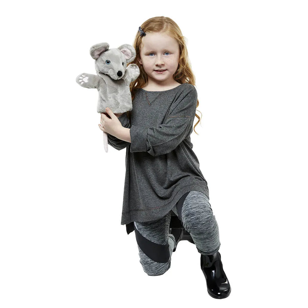 The Puppet Company - Carpets - Grey Mouse Hand Puppet