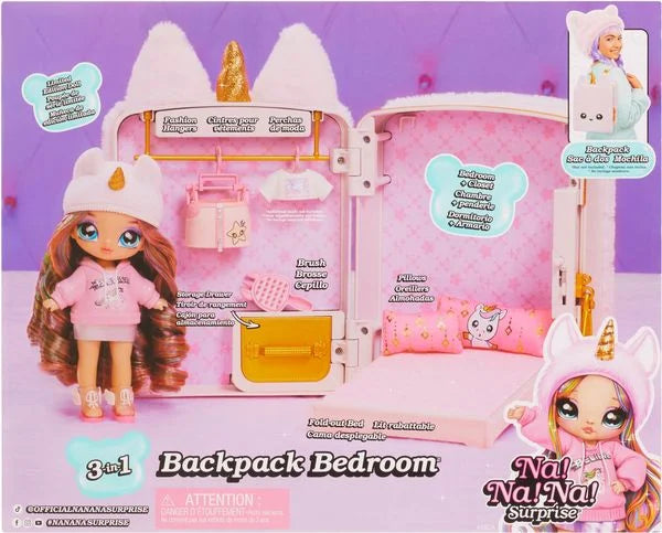Na! Na! Na! Surprise 3-in-1 Backpack Bedroom Unicorn Playset- Britney Sparkles - TOYBOX Toy Shop