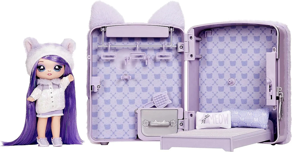 Na! Na! Na! Surprise Backpack Lavender Kitty 3-in-1 Bedroom Playset - TOYBOX Toy Shop