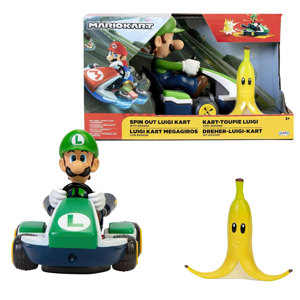 Nintendo Mario Kart Spin Out Car 6.5cm - Assortment - TOYBOX Toy Shop