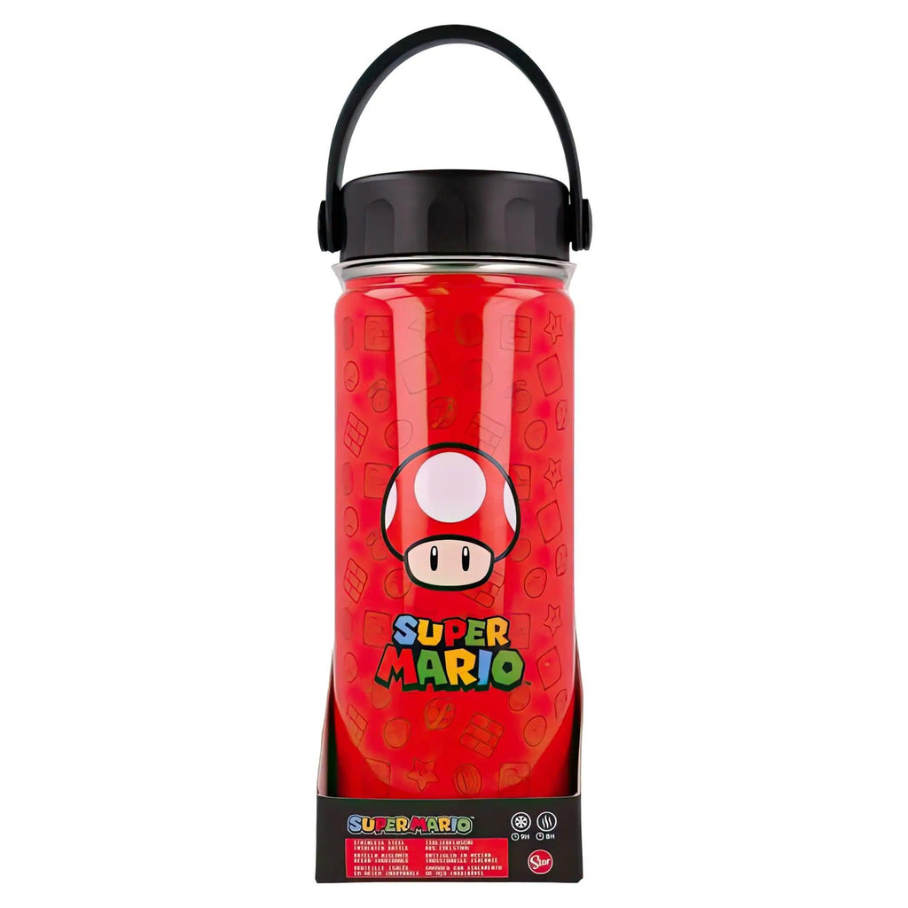Nintendo Super Mario Bros Stainless Steel Bottle 530ml - TOYBOX