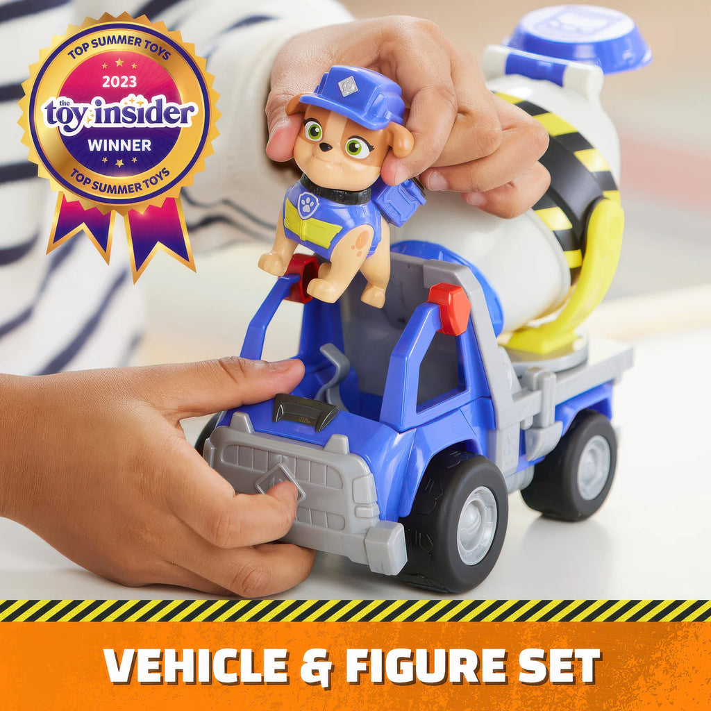 PAW Patrol Rubble & Crew Mix’s Cement Mixer Vehicle - TOYBOX Toy Shop