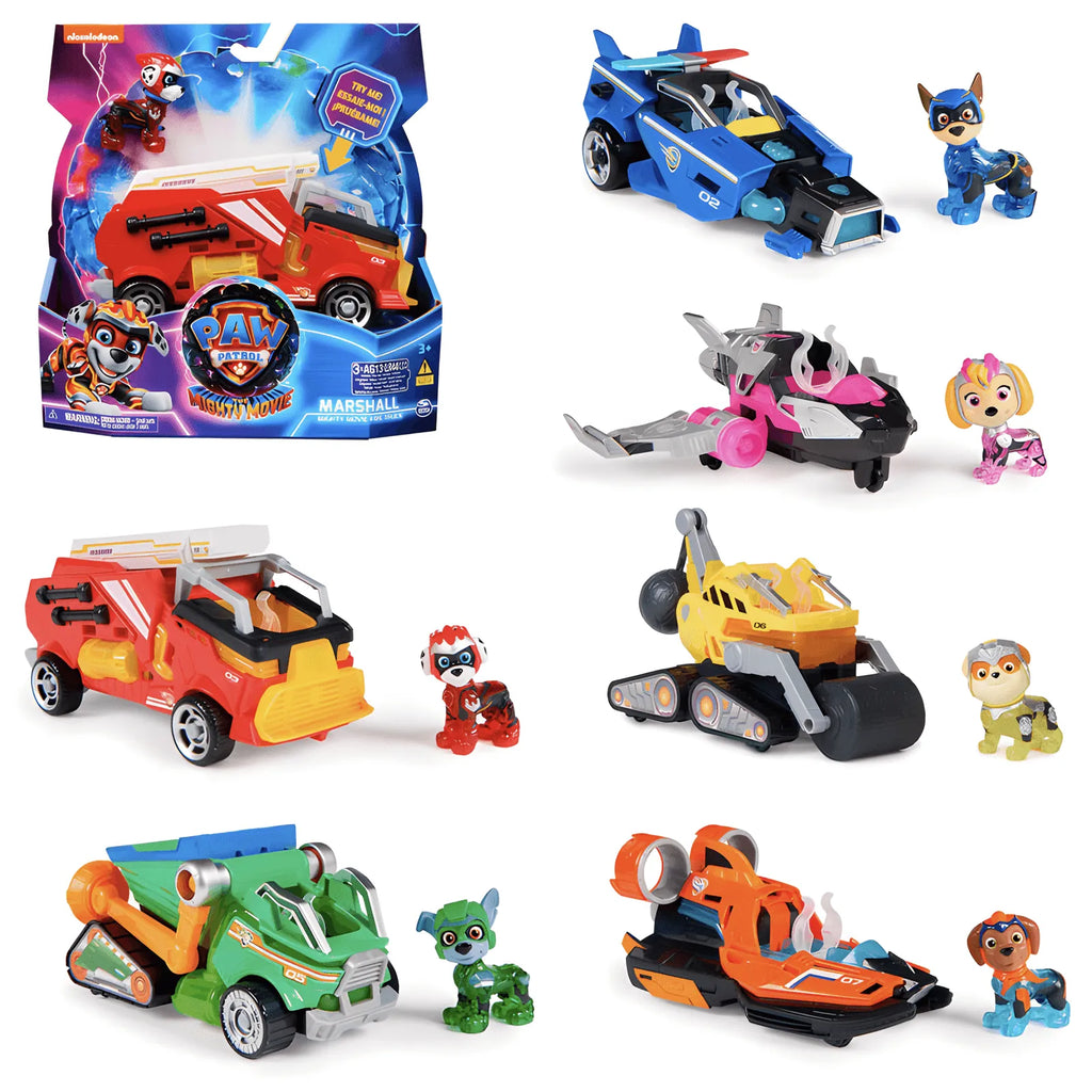 Paw Patrol The Mighty Movie Lights and Sounds Vehicle - Assortment - TOYBOX Toy Shop