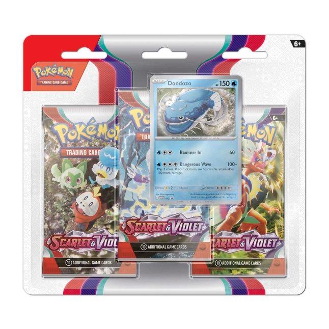 Pokémon TCG: Scarlet & Violet 3 Booster Packs & Dondozo Promo Card - TOYBOX