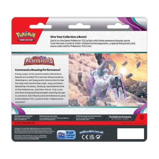 Pokémon TCG: Scarlet & Violet-Paldea Evolved 3 Booster Packs & Varoom Promo Card - TOYBOX Toy Shop
