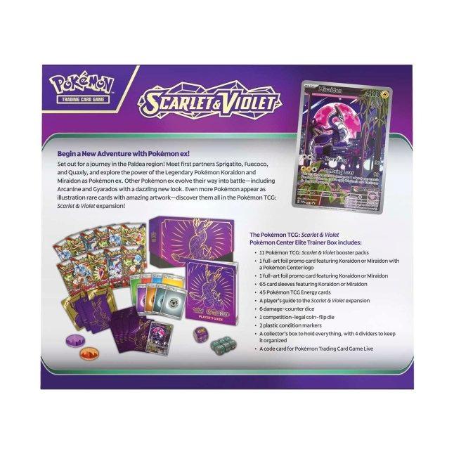 Pokémon TCG: Scarlet & Violet Pokémon Center Elite Trainer Box (Miraidon) - TOYBOX Toy Shop
