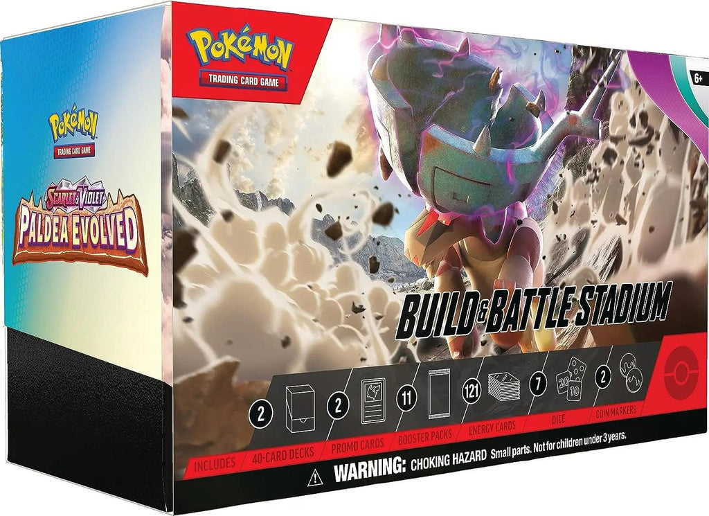 Pokémon TCG: Scarlet & Violet-Paldea Evolved Build & Battle Stadium - TOYBOX Toy Shop