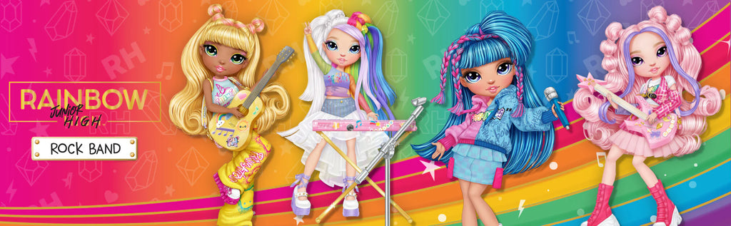 Rainbow High Jr High Rock Band - Amaya Rainbow 23cm Fashion Doll