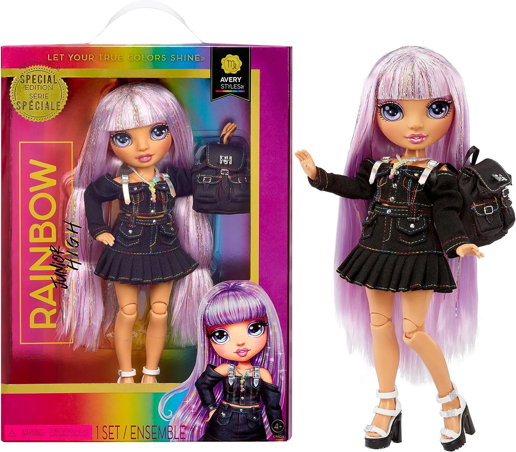 Rainbow High Rainbow Junior High Special Edition Avery Styles Fashion Doll 23cm - TOYBOX Toy Shop