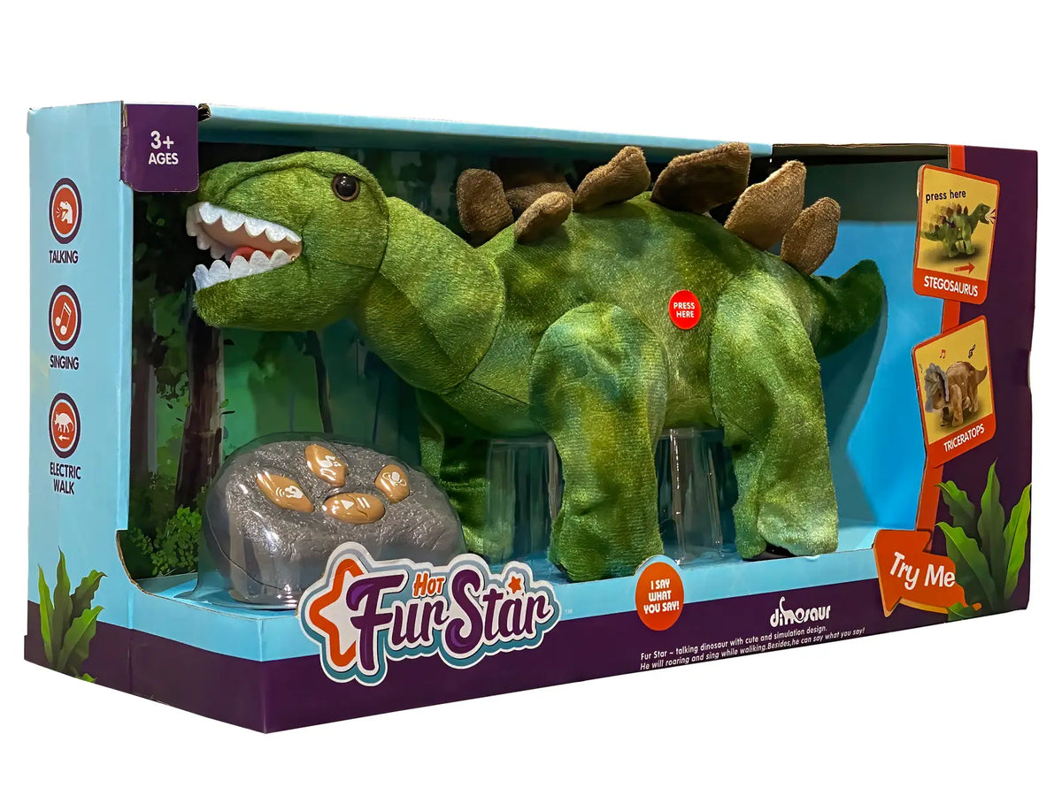 Remote Controlled Interactive RC Plush Dinosaur - Stegasaurus | Buy ...