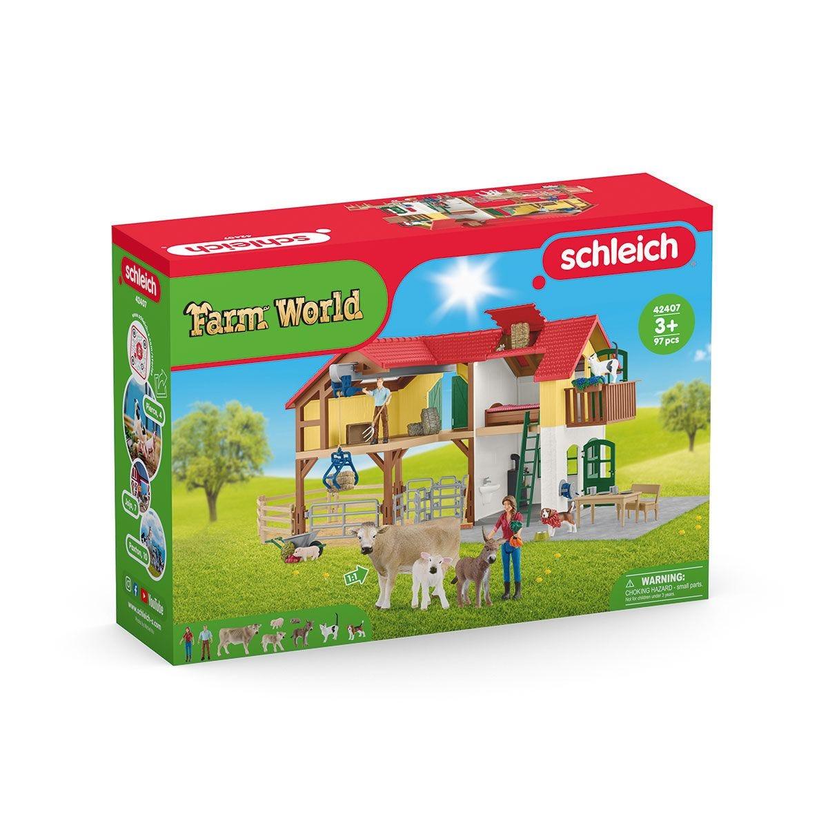 SCHLEICH 42407 Farm World Large Farm House – TOYBOX