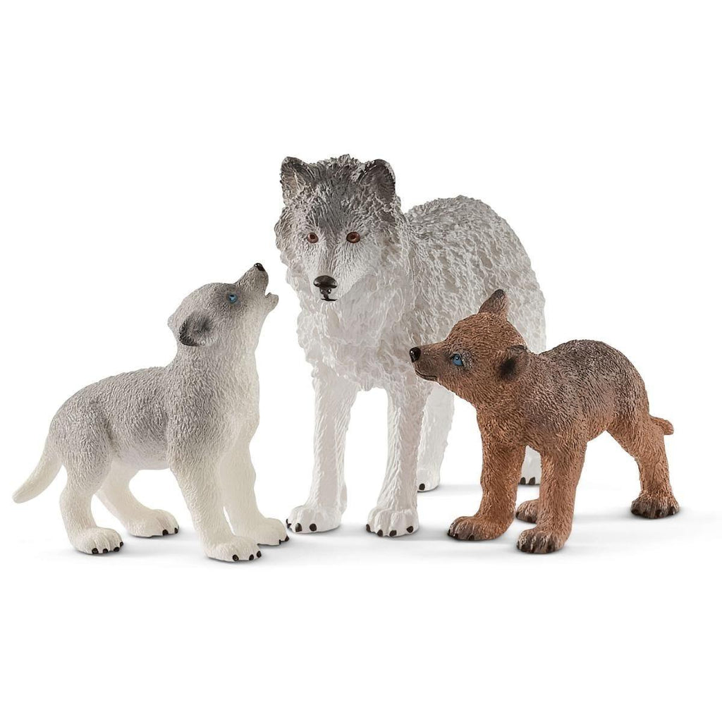 SCHLEICH 42472 Mother Wolf with Pups - TOYBOX Toy Shop