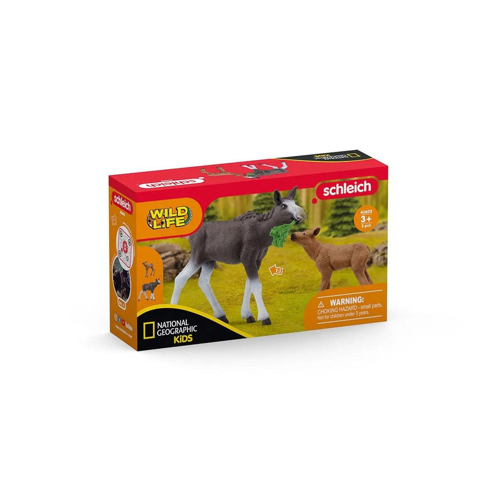 SCHLEICH 42603 National Geographic Kids Moose Calf - TOYBOX Toy Shop
