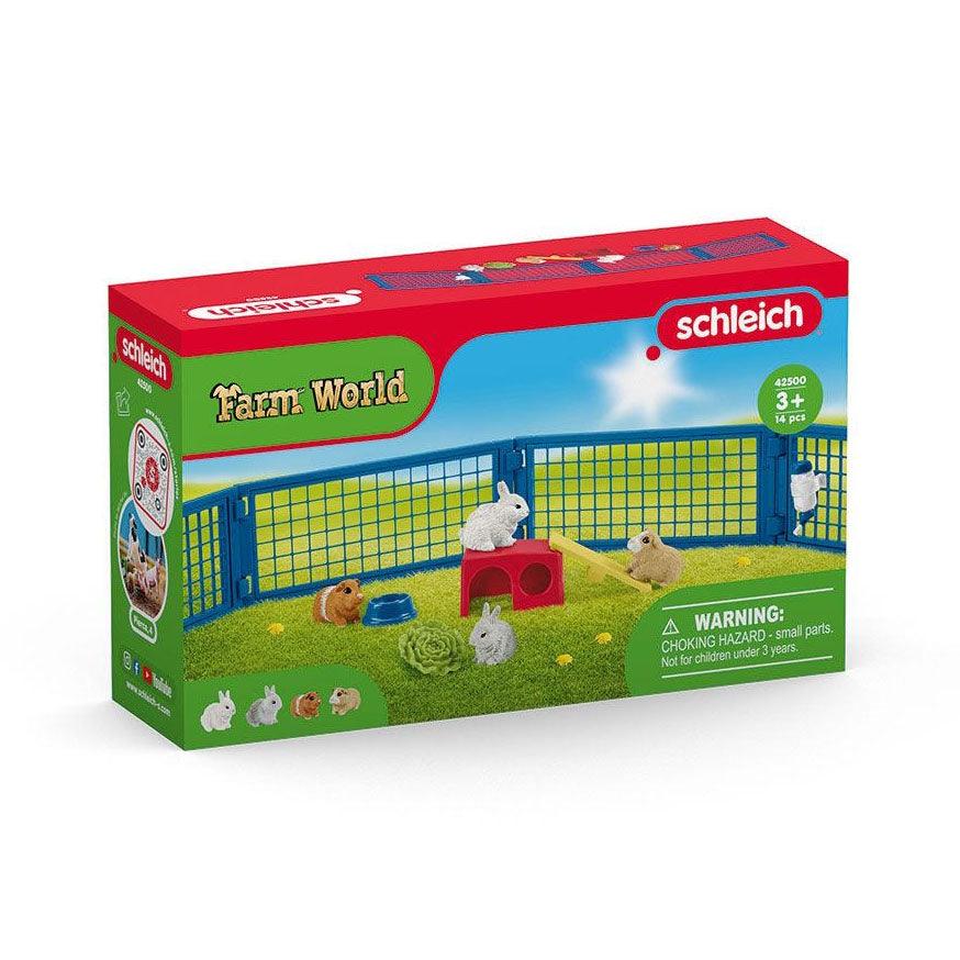 SCHLEICH FARM WORLD 42500 Rabbit and Guinea Pig Hutch - TOYBOX Toy Shop
