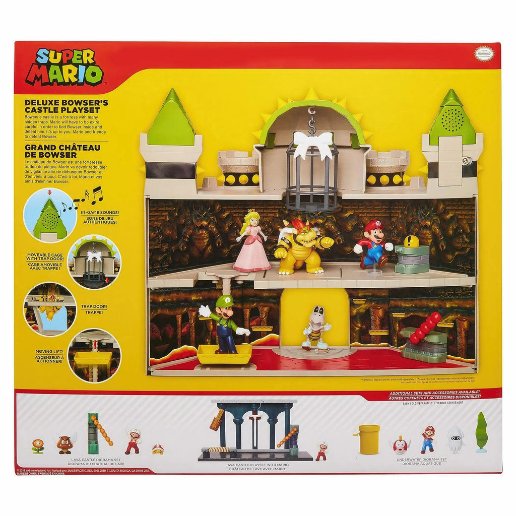 SUPER MARIO Bowsers Castle Deluxe Playset - TOYBOX Toy Shop
