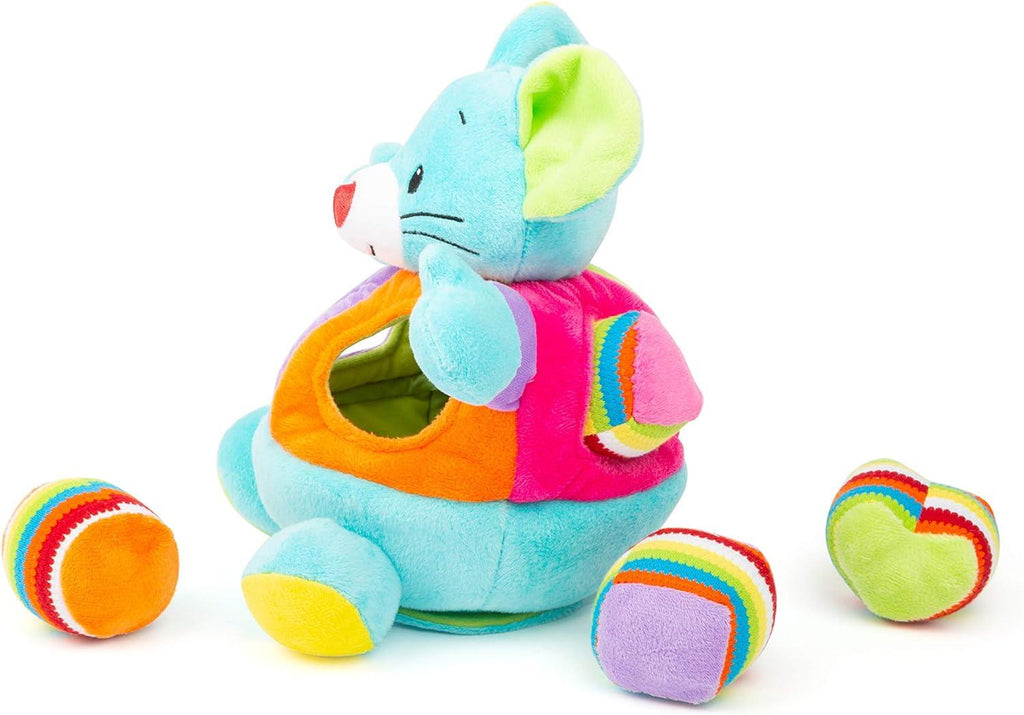 Small Foot - Shape Sorter Mouse Plush with Rattle - TOYBOX Toy Shop