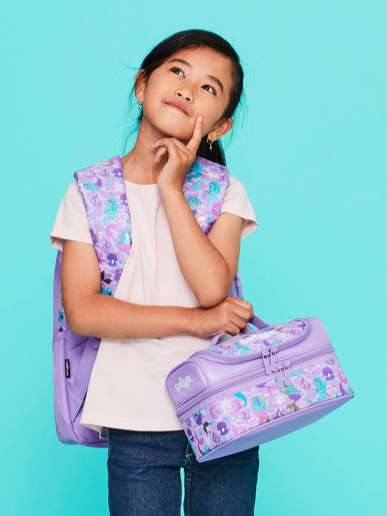 SMIGGLE Drift Double Decker Lunchbox - Lilac - TOYBOX Toy Shop