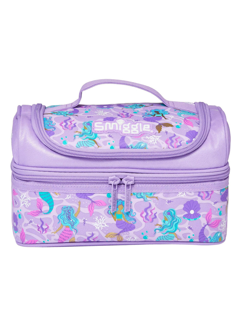 SMIGGLE Drift Double Decker Lunchbox - Lilac - TOYBOX